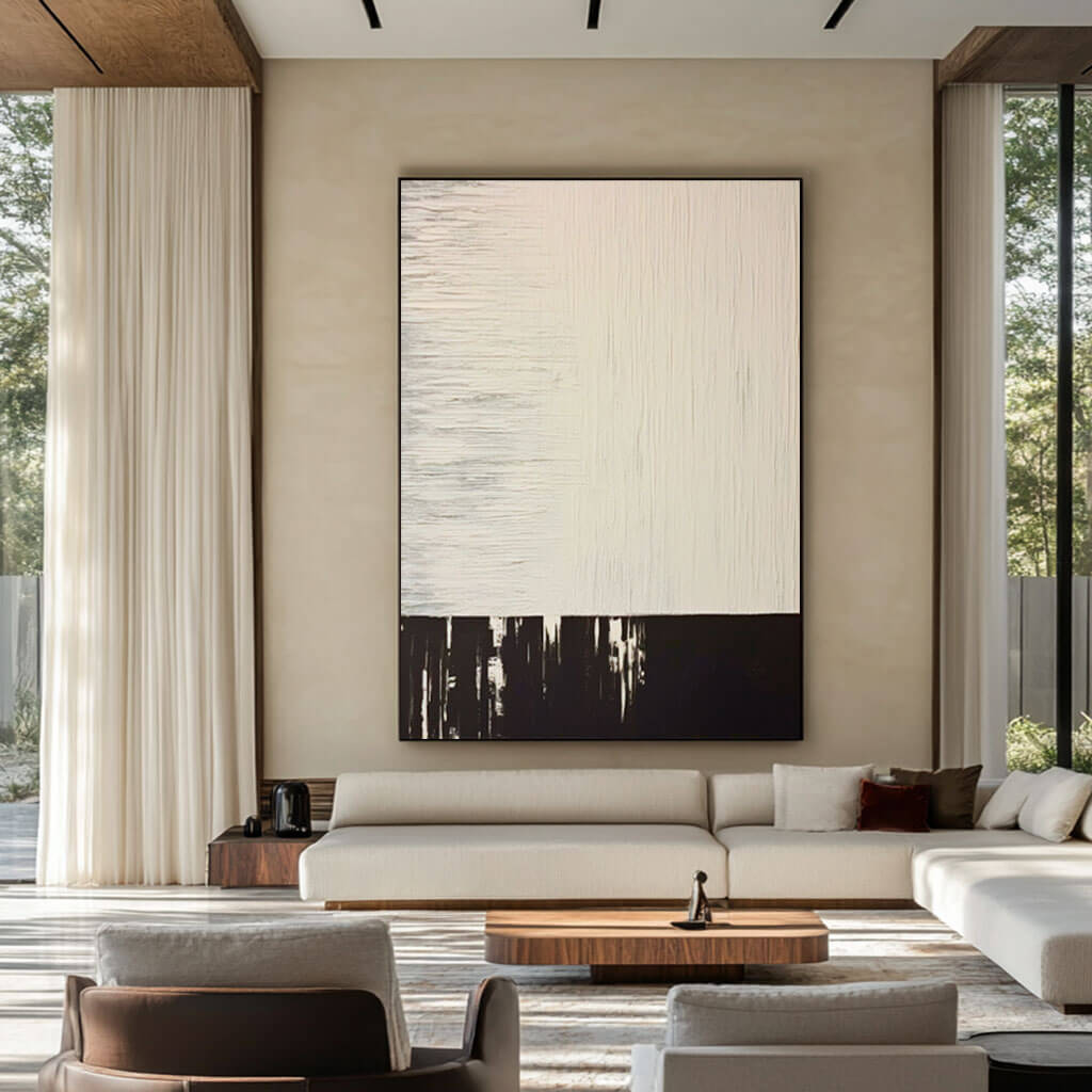 Minimalist Textured Wall Art Painting - Transborder - Hues Art Lab