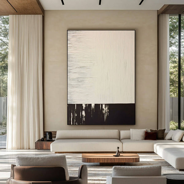 Minimalist Textured Wall Art Painting - Transborder - Hues Art Lab