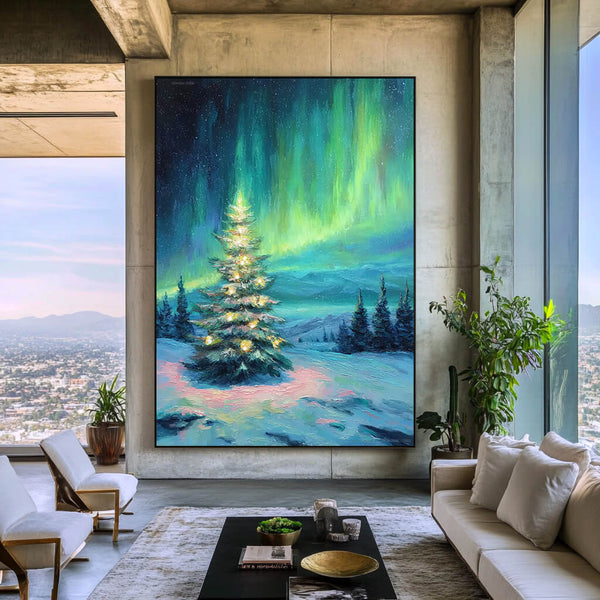 Tree of Aurora - Large Christmas Tree Wall Art