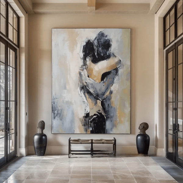 Unspoken Gravity - Large Abstract Figure Wall Art