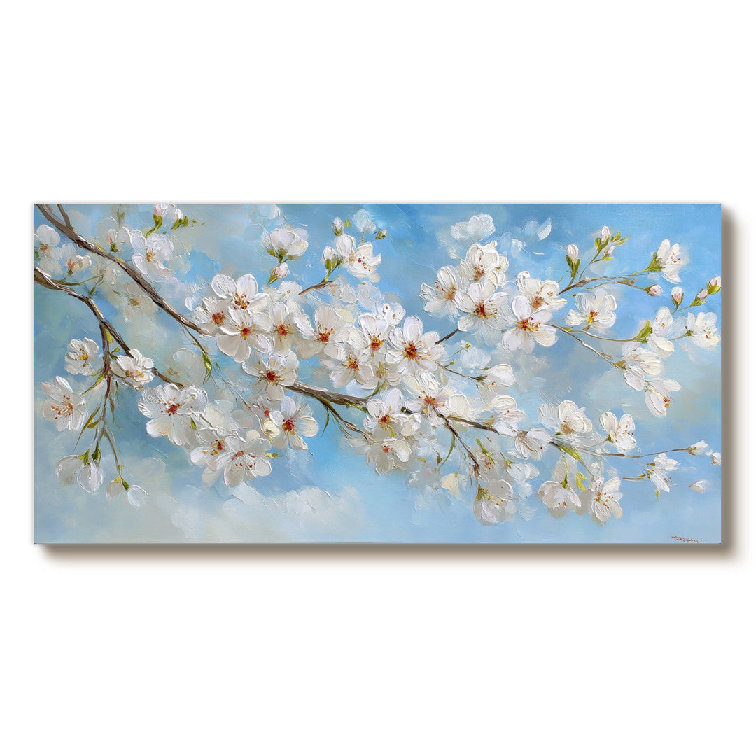 Vitality on the Branch cherry blossom artwork with blooming branch composition