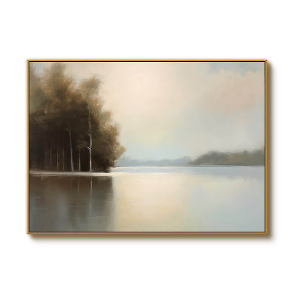 Landscape Abstract Wall Art - Waters Edge - Hues Art Lab