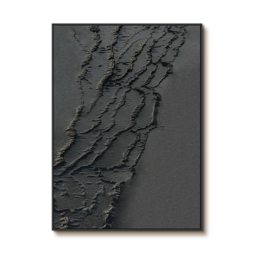 Contemporary Abstract Textured Wall Art - Whispers of the Night - Hues Art Lab