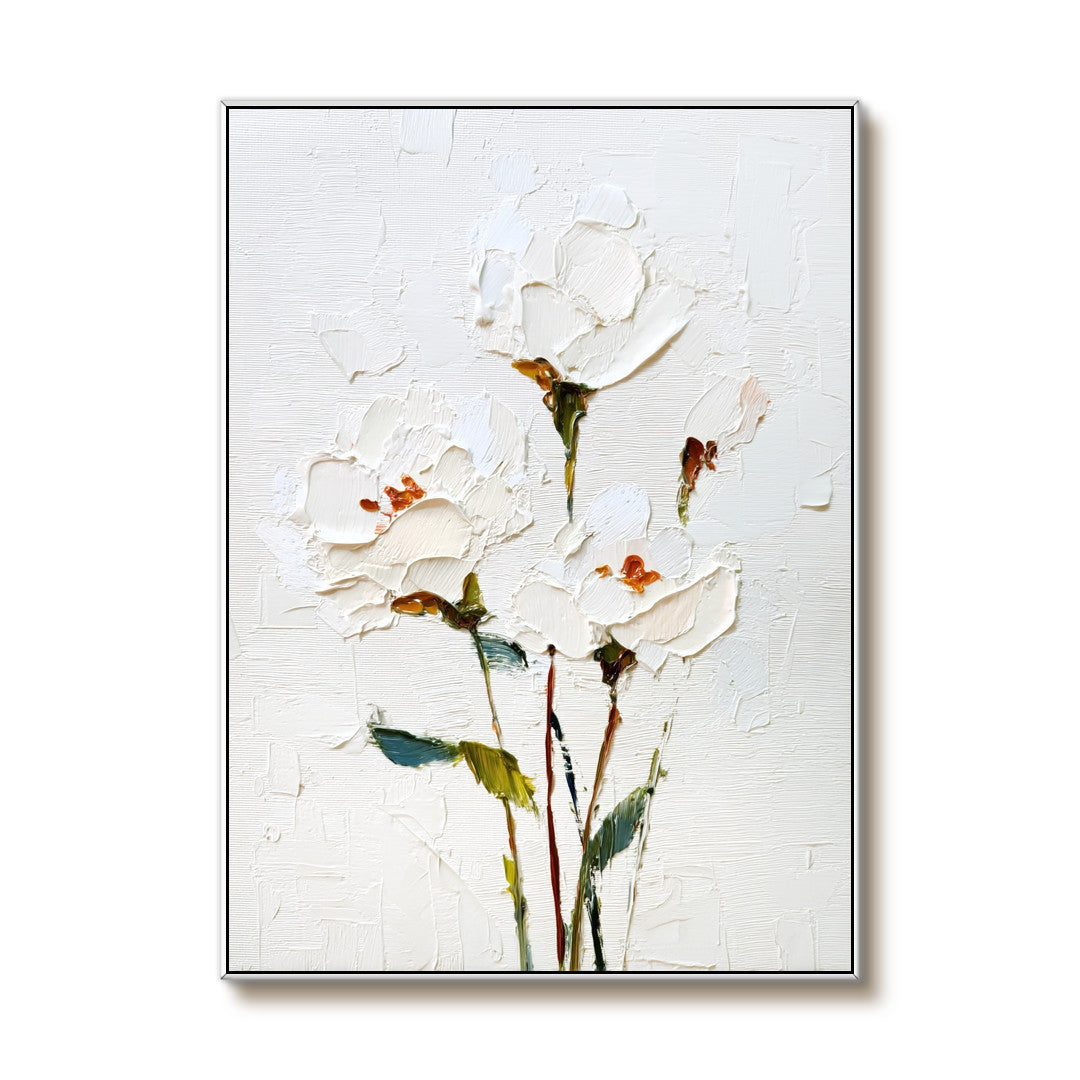 White Whispers minimalist cream artwork with quiet neutral texture