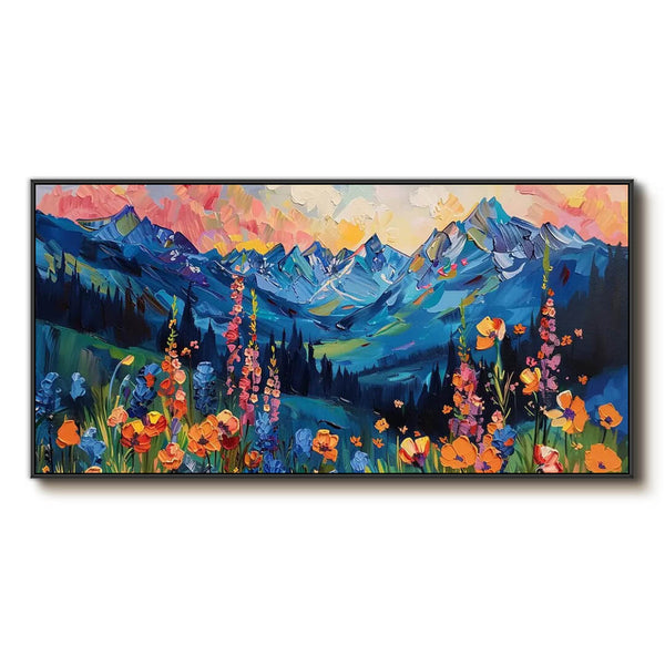 Wildflowers in Bloom - Large Abstract Wall Art