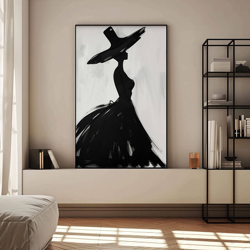 Modern Minimalist Wall Art Painting - Women In Vogue - Hues Art Lab